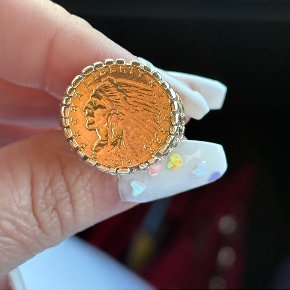 Gold Coin Ring